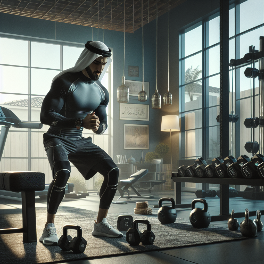 An average American fitness enthusiast, dressed in athletic wear, engaged in a workout session using the OpenAI Gym, surrounded by a modern home gym with exercise equipment like weights and a treadmill, soft morning light coming through a window creating an energizing atmosphere. A hyper-realistic, lifelike photograph, ultra-detailed, National Geographic quality, cinematic, 8K resolution, realistic colors, natural lighting, no fantasy, no digital art, no political or religious symbolism, average American family or person only, --ar 16:9.
